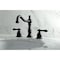 Kingston Brass KS1970AL 8" Widespread Bathroom Faucet, Matte Black KS1970AL - alternate 3
